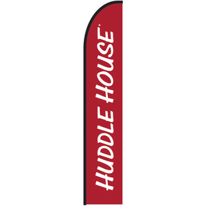 15' HV Advertising Flag (Huddle House, Red)